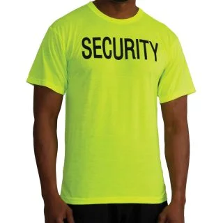 Rothco 2-Sided Security T-Shirt - Safety Green 1