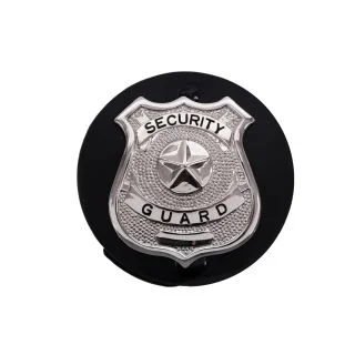 Rothco Round Leather Clip On Badge Holder