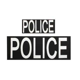 Rothco Police Patch With Hook Back