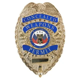 Rothco Deluxe "Concealed Weapons Permit" Badge 1