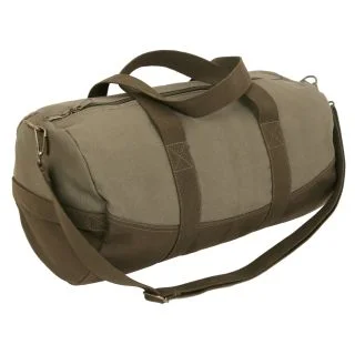 Rothco Two-Tone Canvas Duffle Bag With Brown Bottom