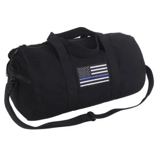 Rothco Thin Blue Line Canvas Shoulder Duffle Bag