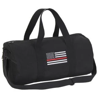 Rothco Thin Red Line Canvas Shoulder Duffle Bag - 19 Inch