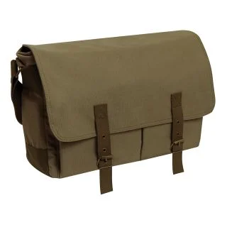 Rothco Deluxe Vintage Canvas Messenger Bag - Olive Drab