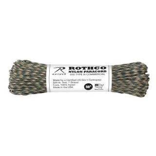 Rothco 550lb Type III Nylon Camo Paracord 1
