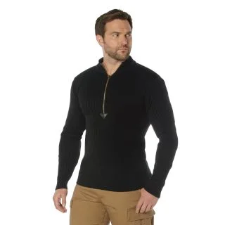 Rothco Quarter Zip Acrylic Commando Sweater 1