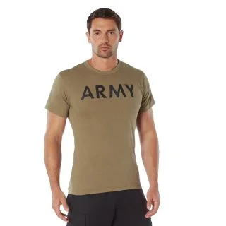 Rothco AR 670-1 Coyote Brown Army Physical Training T-Shirt 1