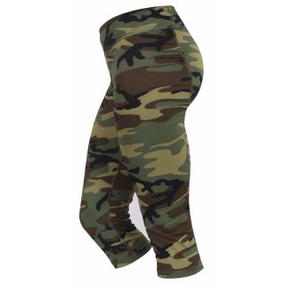 Rothco Womens Camo Workout Performance Capris