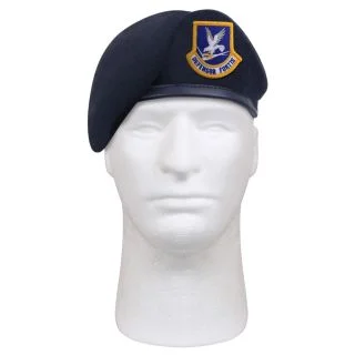 Rothco Inspection Ready Beret With USAF Flash - Midnight Navy Blue 1