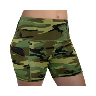 Rothco Womens Camo Workout Performance Legging Shorts
