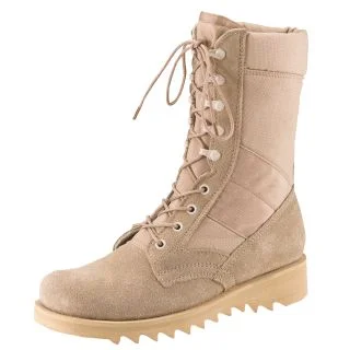 Rothco G.I. Type Ripple Sole Desert Tan Jungle Boots - 10 Inch 1