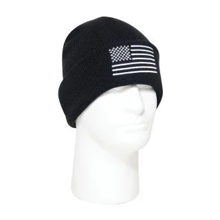 Rothco US Flag Embroidered Fine Knit Watch Cap 1