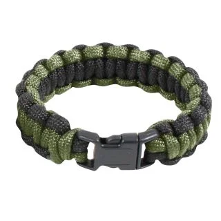 Rothco Two-Tone Paracord Bracelet - Olive Drab / Black