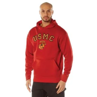 Rothco USMC Eagle, Globe, and Anchor Pullover Hooded Sweatshirt 1